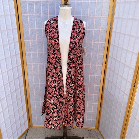 LuLaRoe Tops - Lularoe Joy long vest duster open cardigan size XS